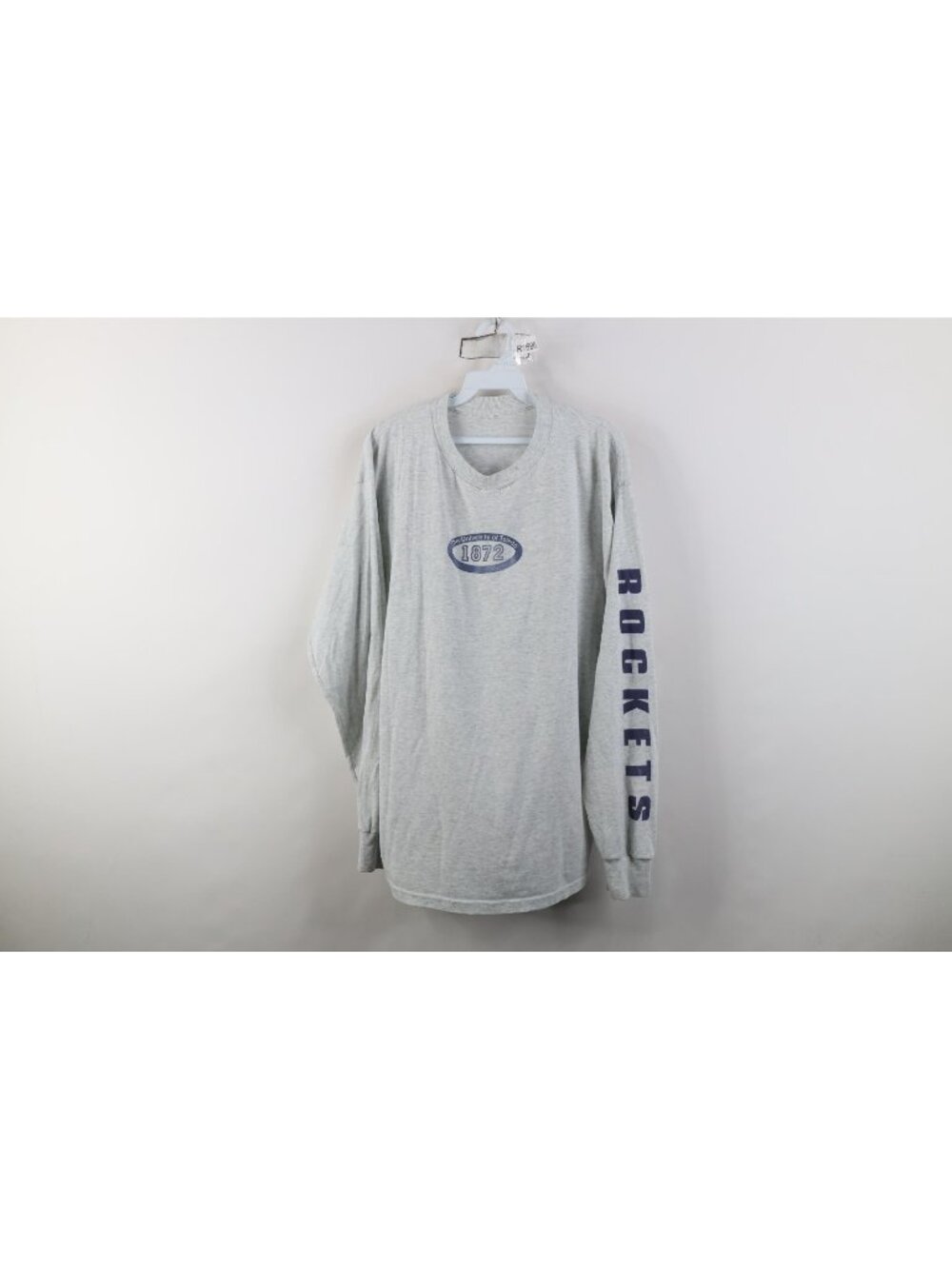 Vintage 90s Mens Large The University of Toledo Long Sleeve T-Shirt Heather Gray